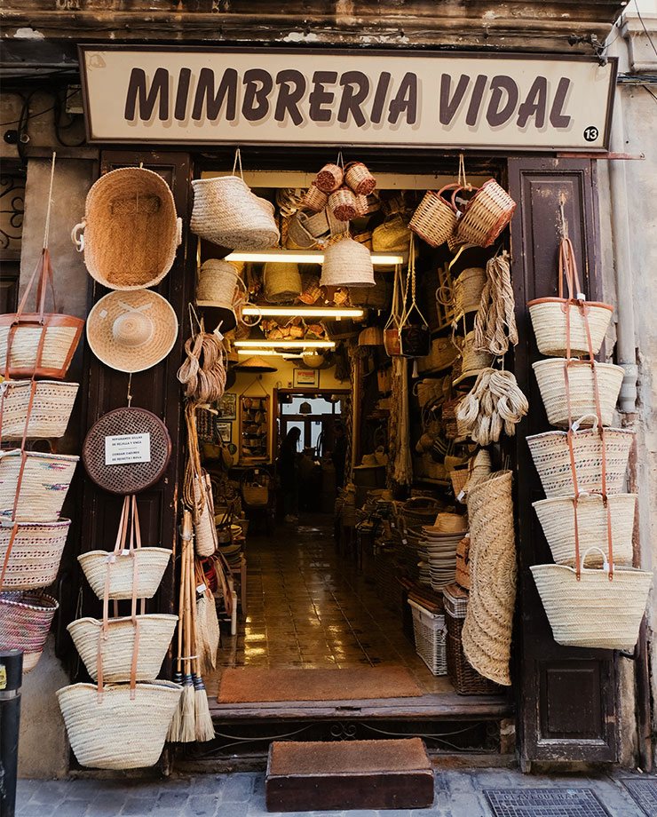 Mimbrería Vidal, wicker and esparto shop in Palma