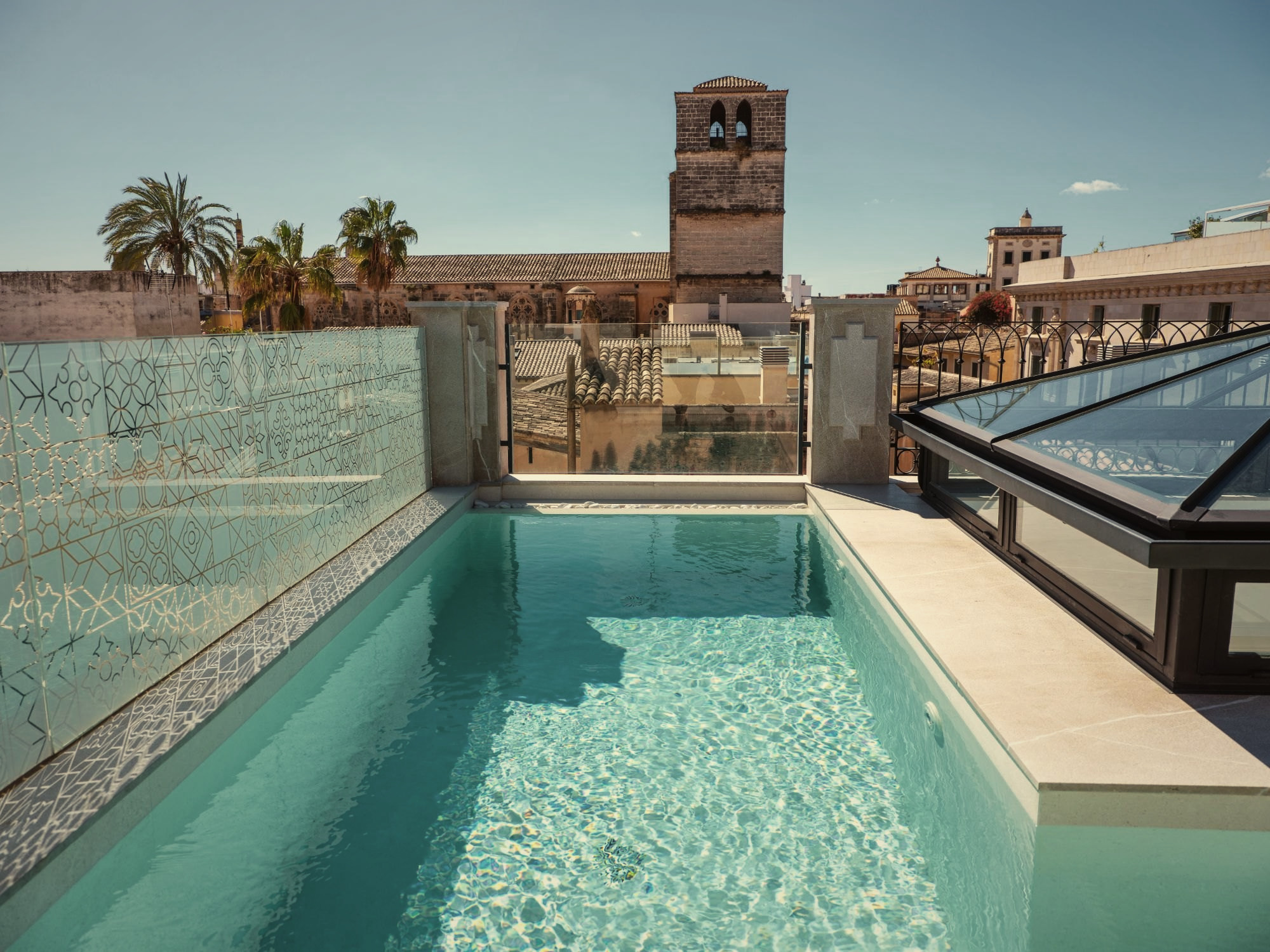 The rooftop pool over Palma at Glòria de Sant Jaume