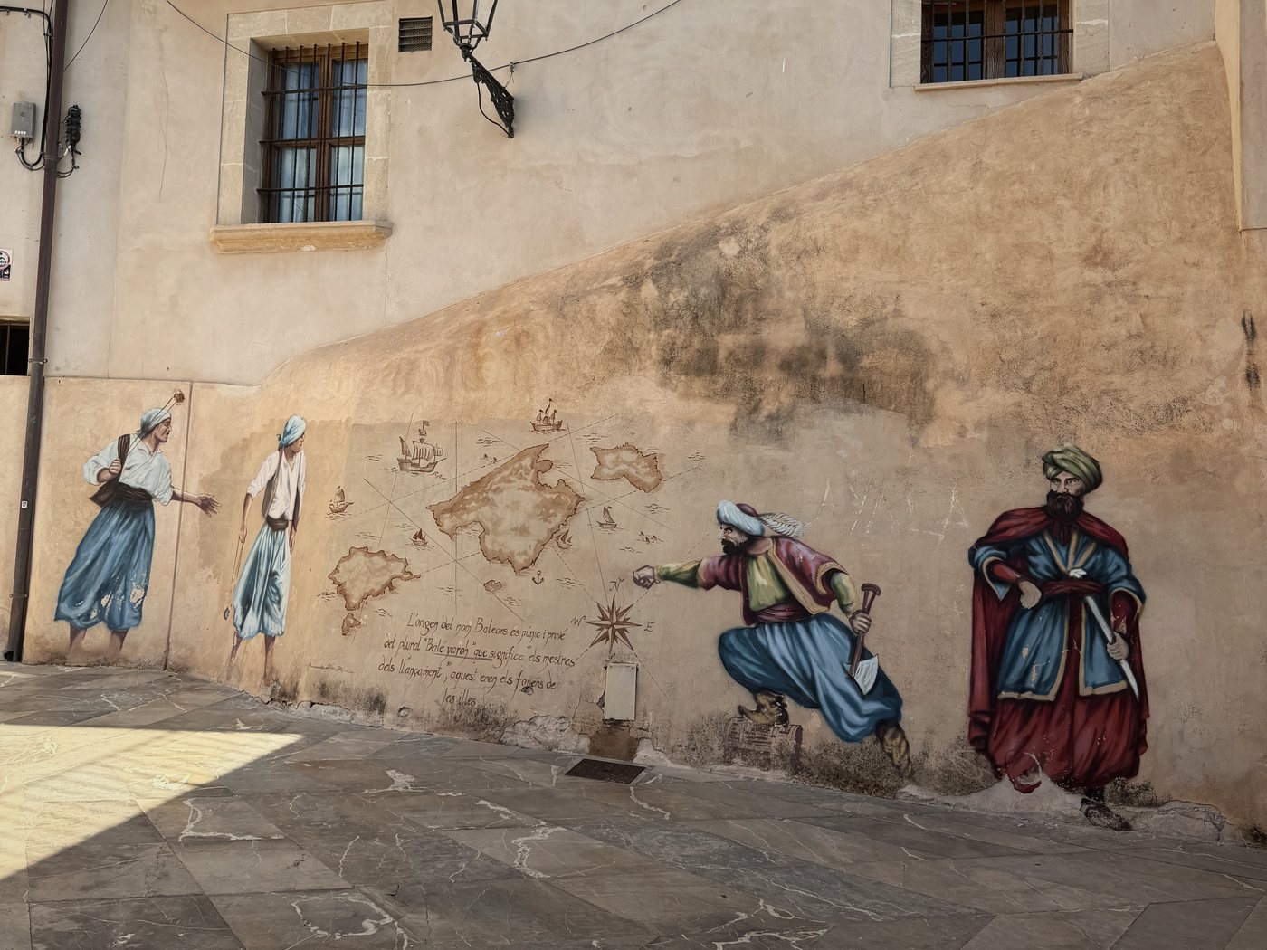 A painted mural in Palma old town